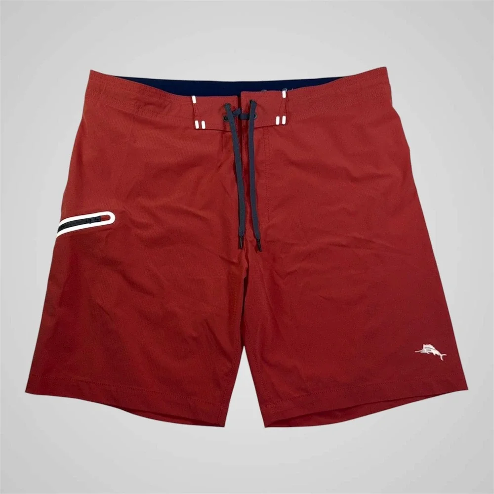 Tommy Bahama Molokai Unlined Boardshorts 9 Baked‎ Apple Red Mens 38 ST924842 NEW